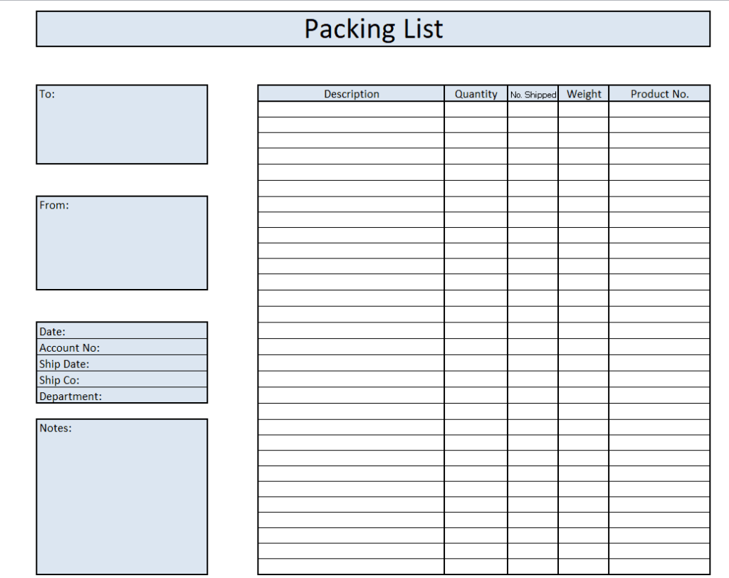 FREE 30 Professional Packing Slip Templates WORD U0026 EXCEL 