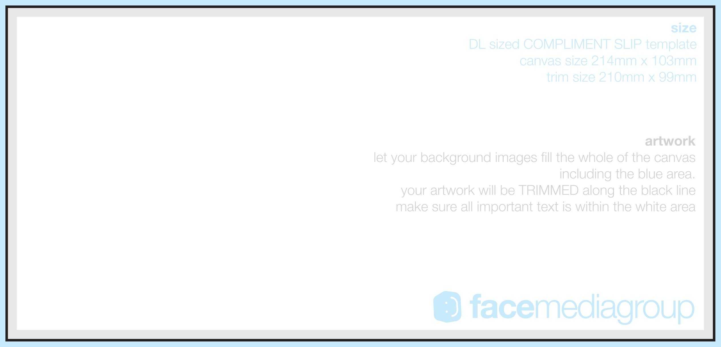 FREE Compliment Slip Print Design Templates Face Media Group