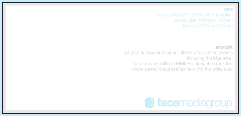 FREE Compliment Slip Print Design Templates Face Media Group