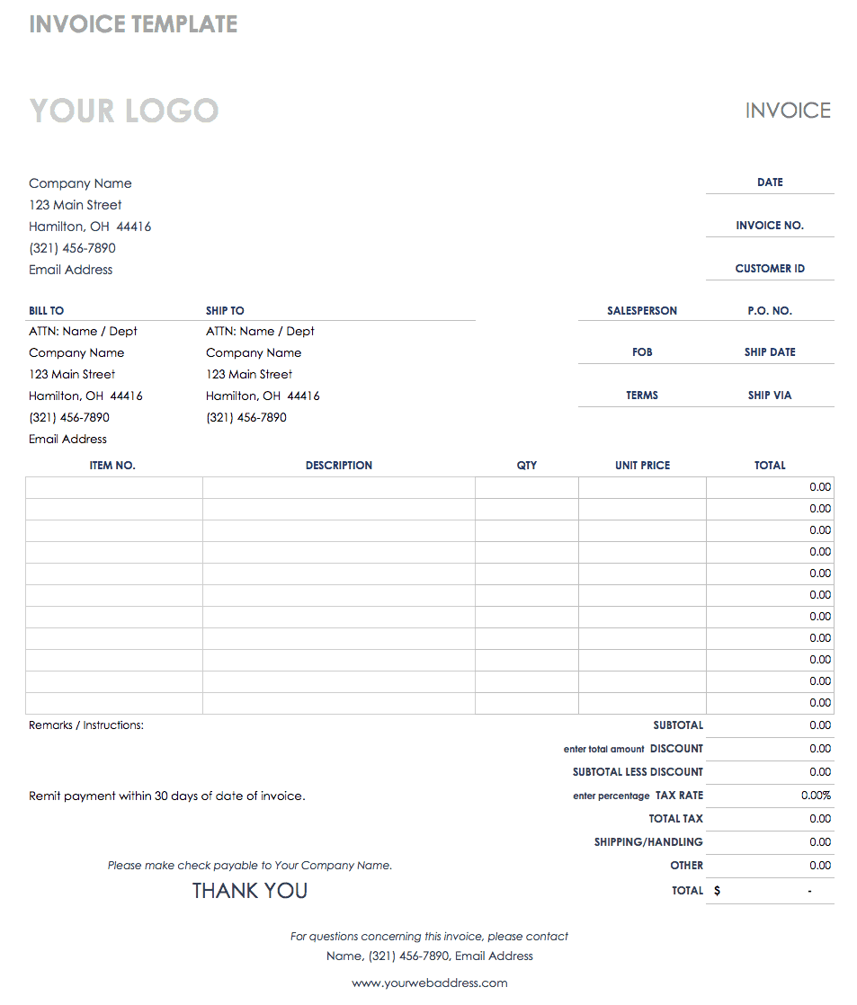 Free Credit And Debit Note Templates Smartsheet