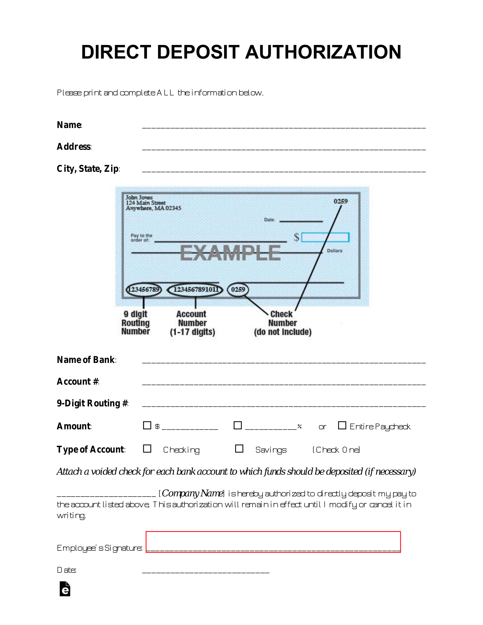 Intuit Deposit Slip Template