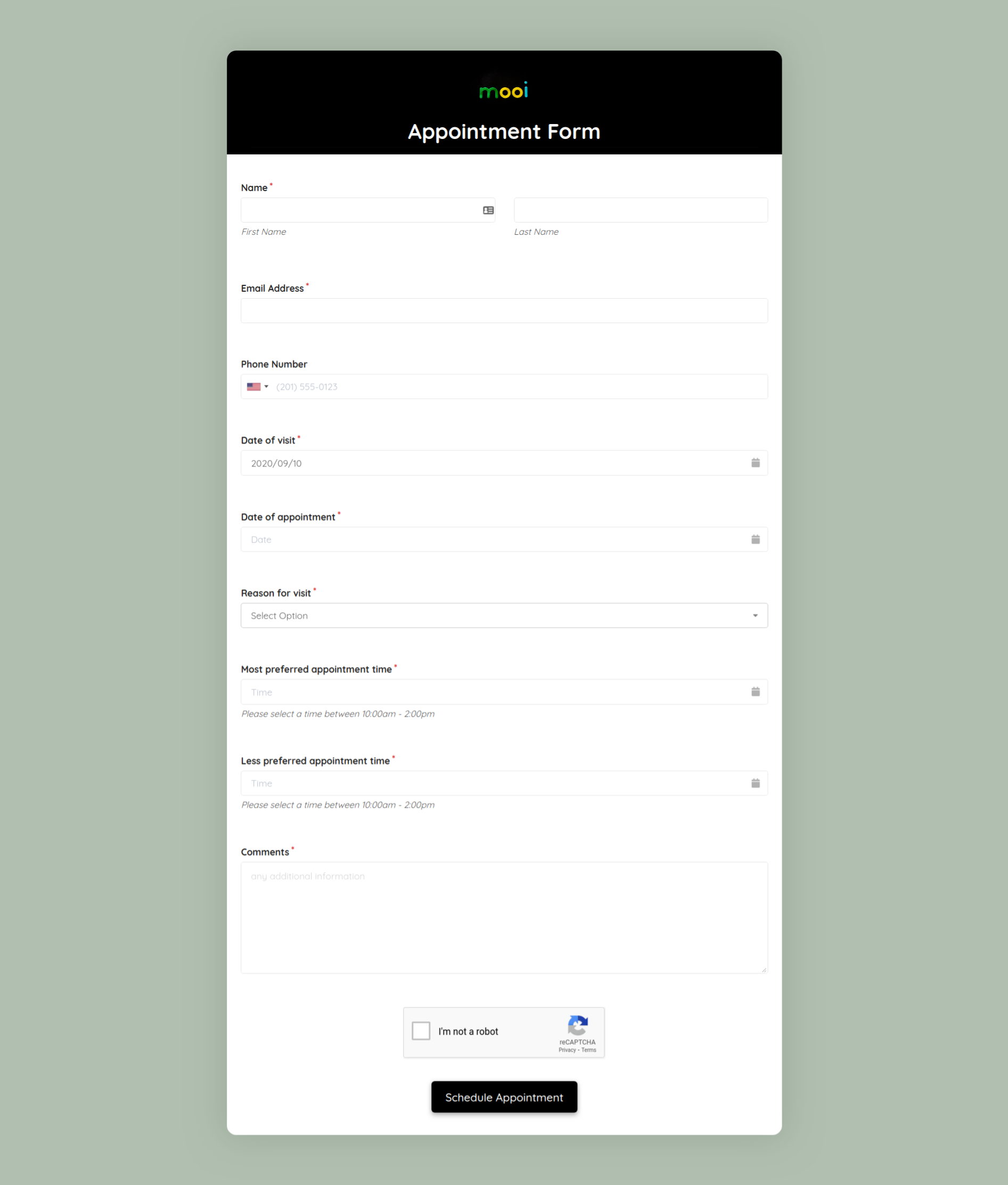 Free Doctor Appointment Form Template Formplus