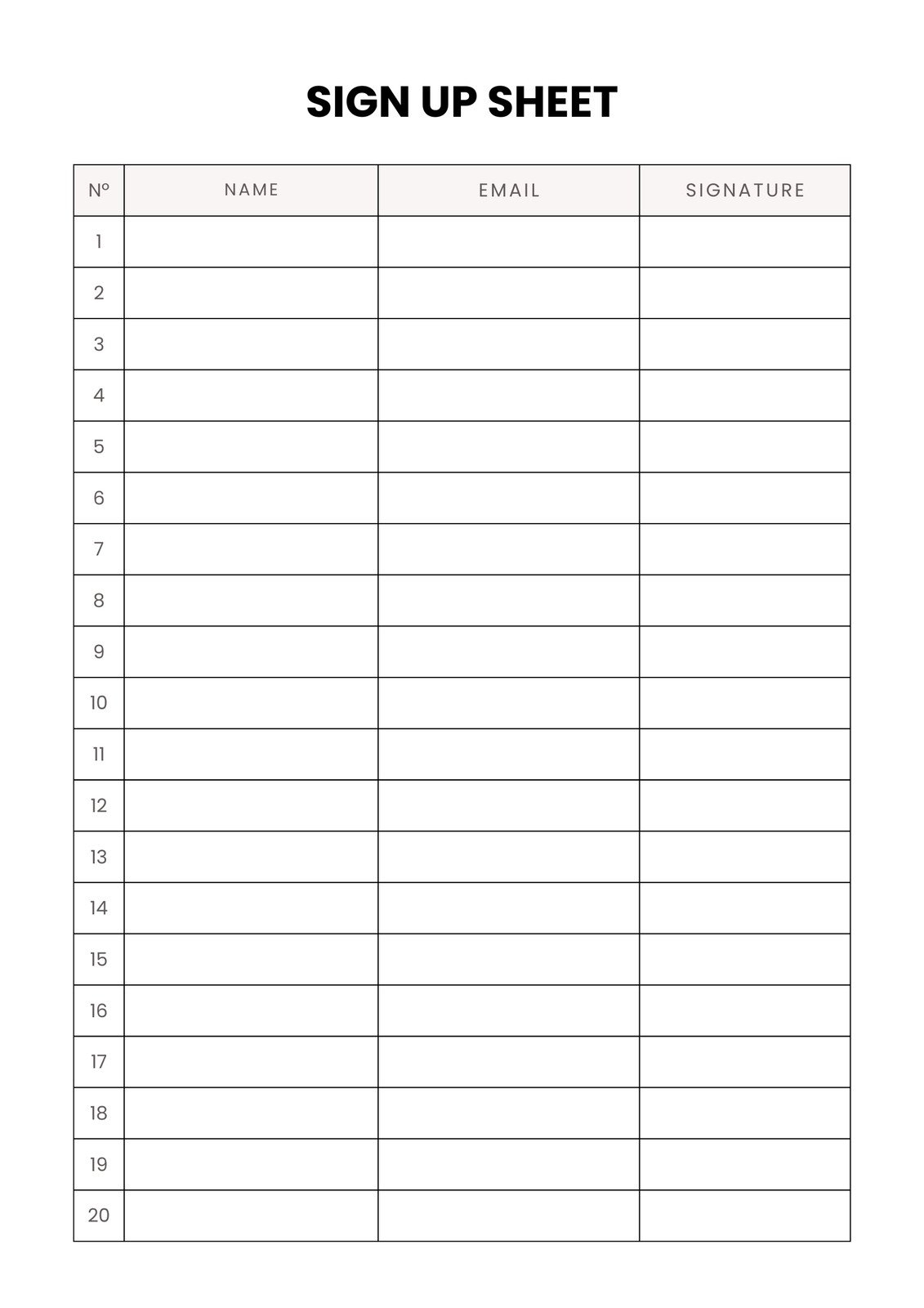 Collection Slip Template