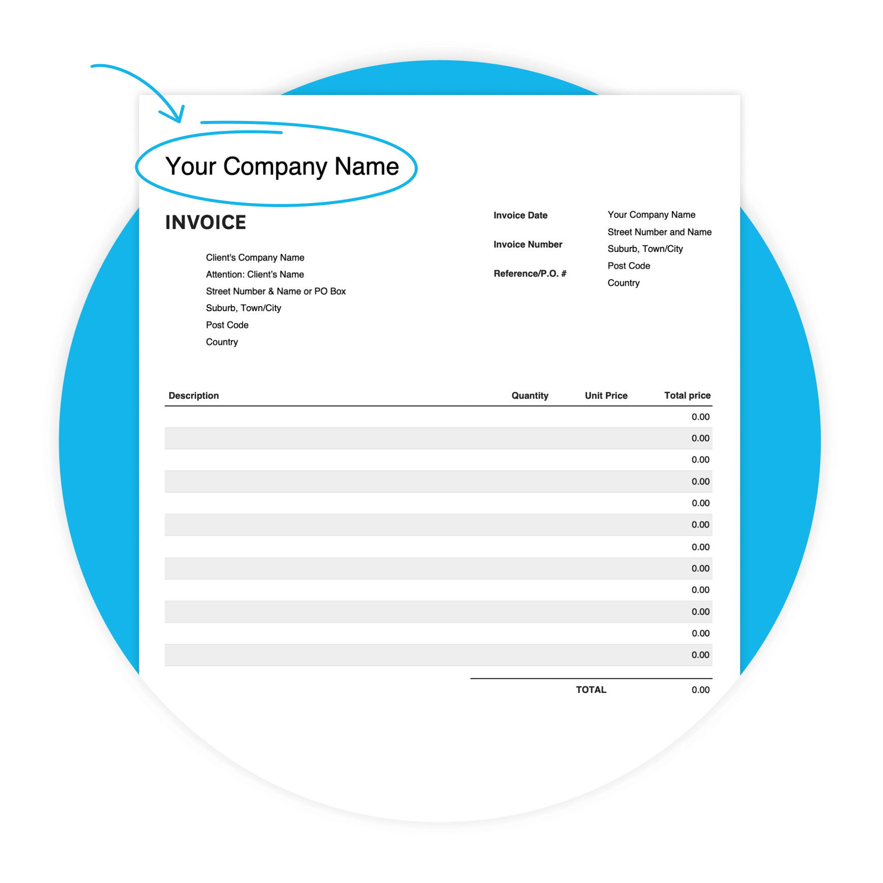 Free Invoice Template Download A Customizable Invoice Format 