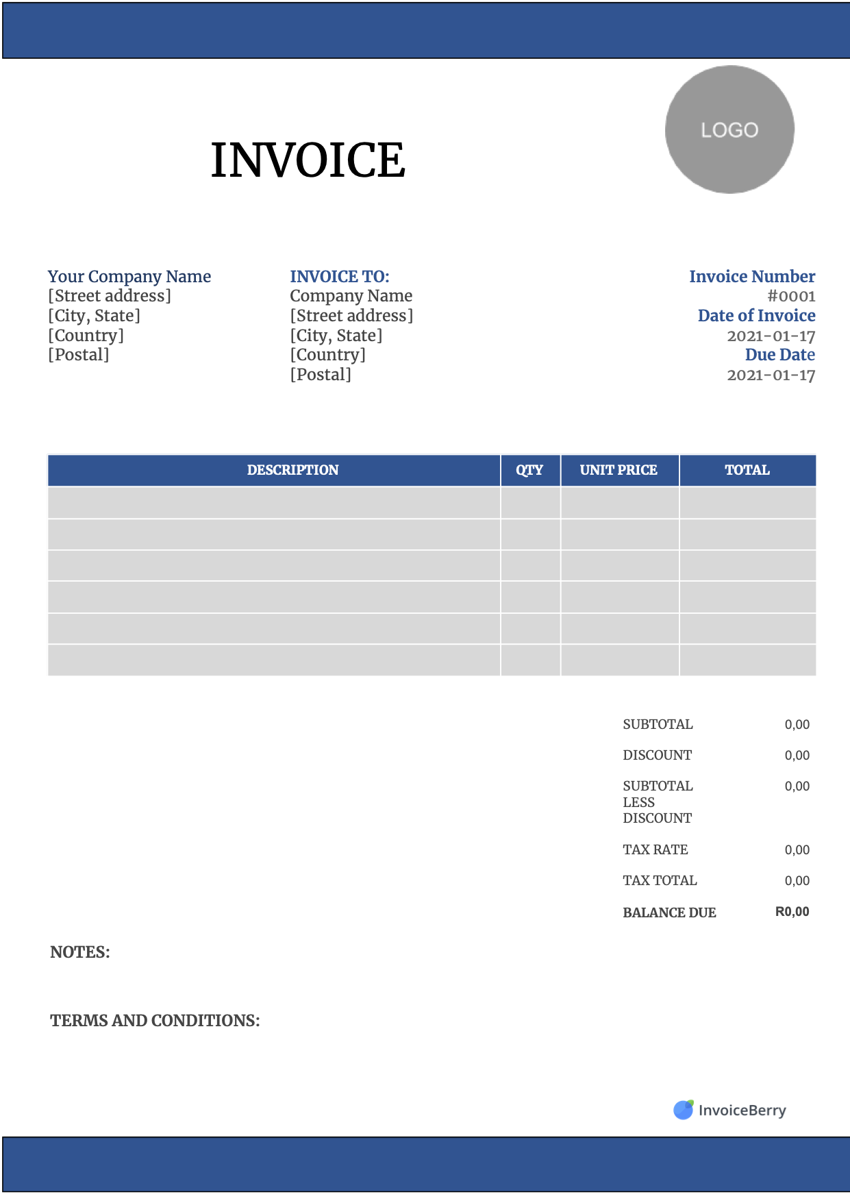 Billing Slip Template