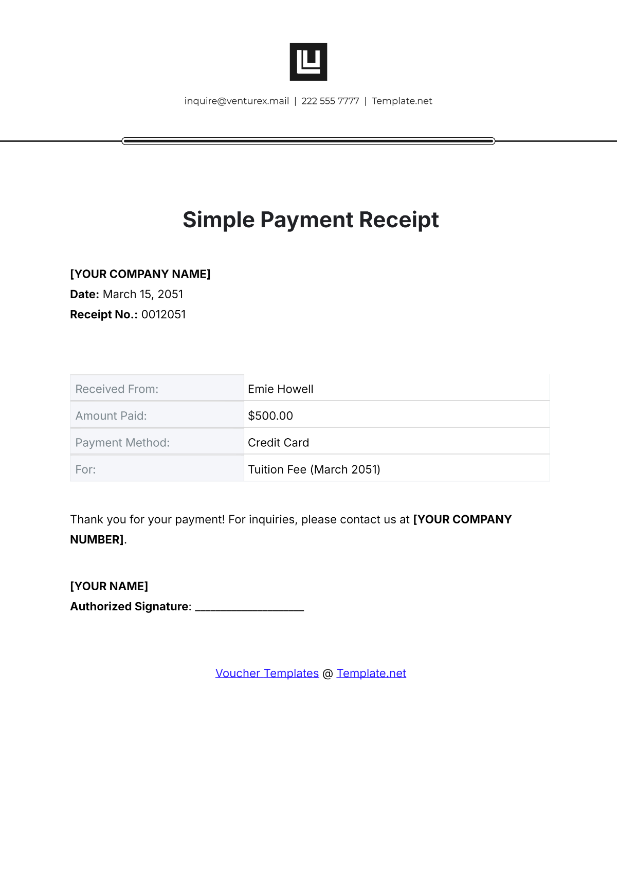 Free Payment Voucher Templates Editable And Printable