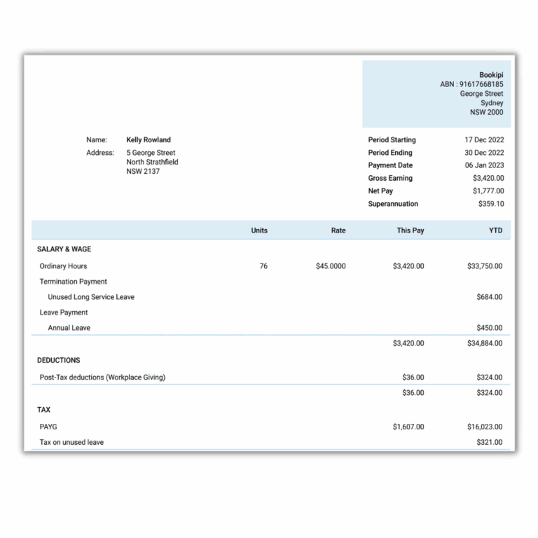 Free Payslip Template Easy Instant Salary Slip Payroller