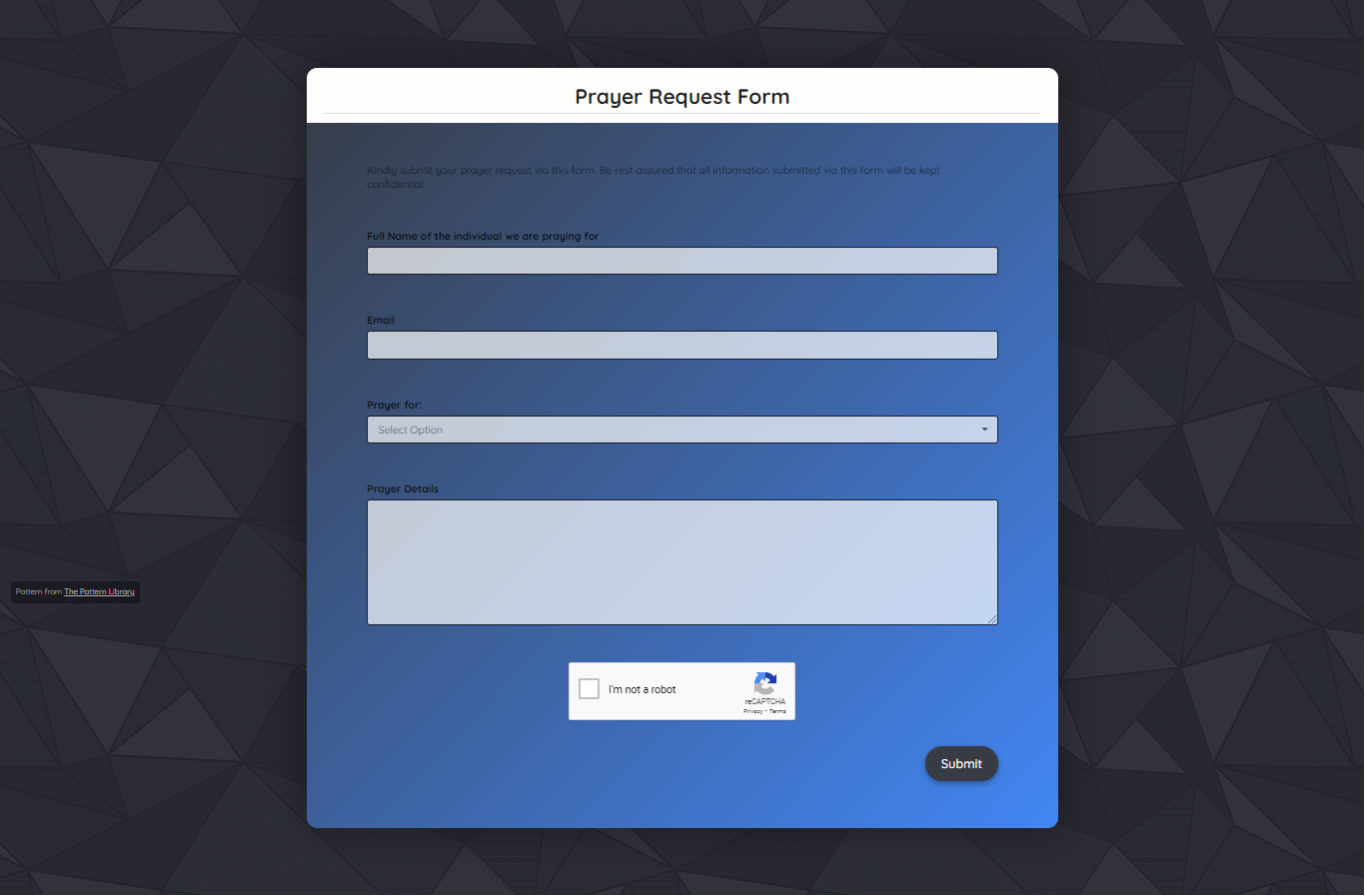 Free Prayer Request Form Template Formplus