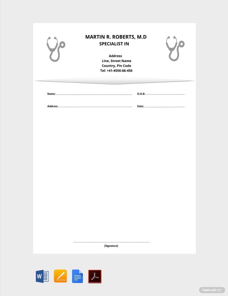 Free Prescription Templates To Edit Online