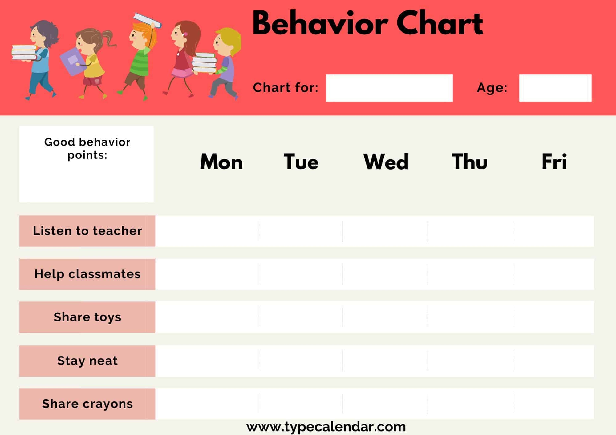 Behavior Slip Template