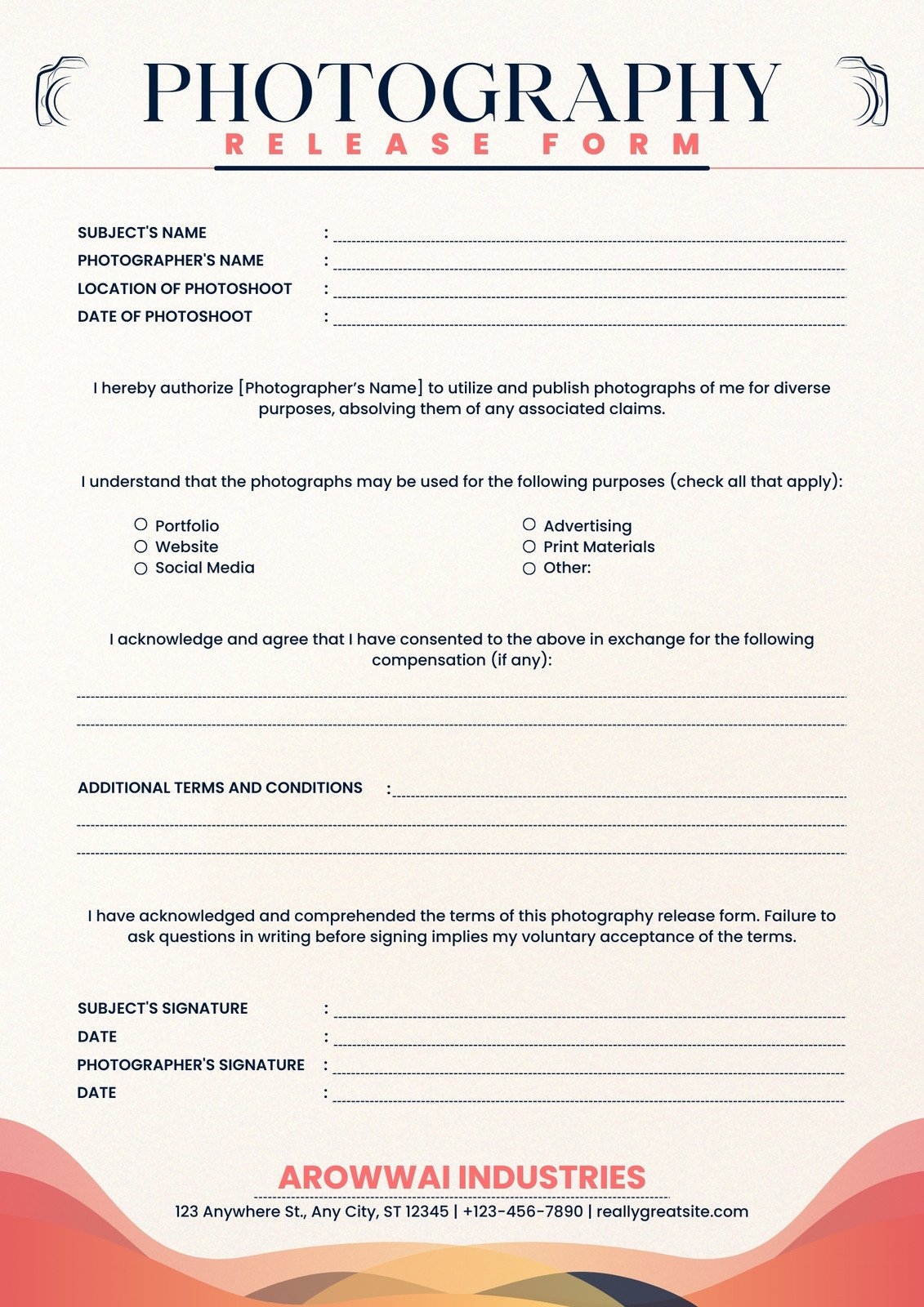 Lds Permission Slip Template