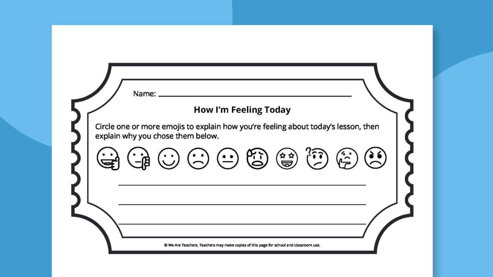 Free Printable Exit Ticket Template Bundle 8 Fun Options 