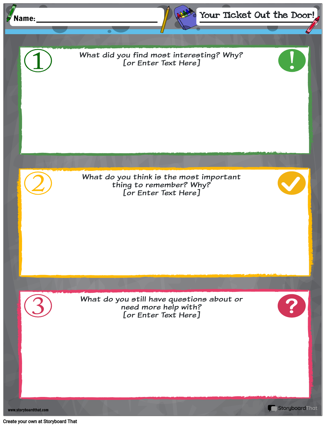 Free Printable Exit Tickets Customize Easily In 2025