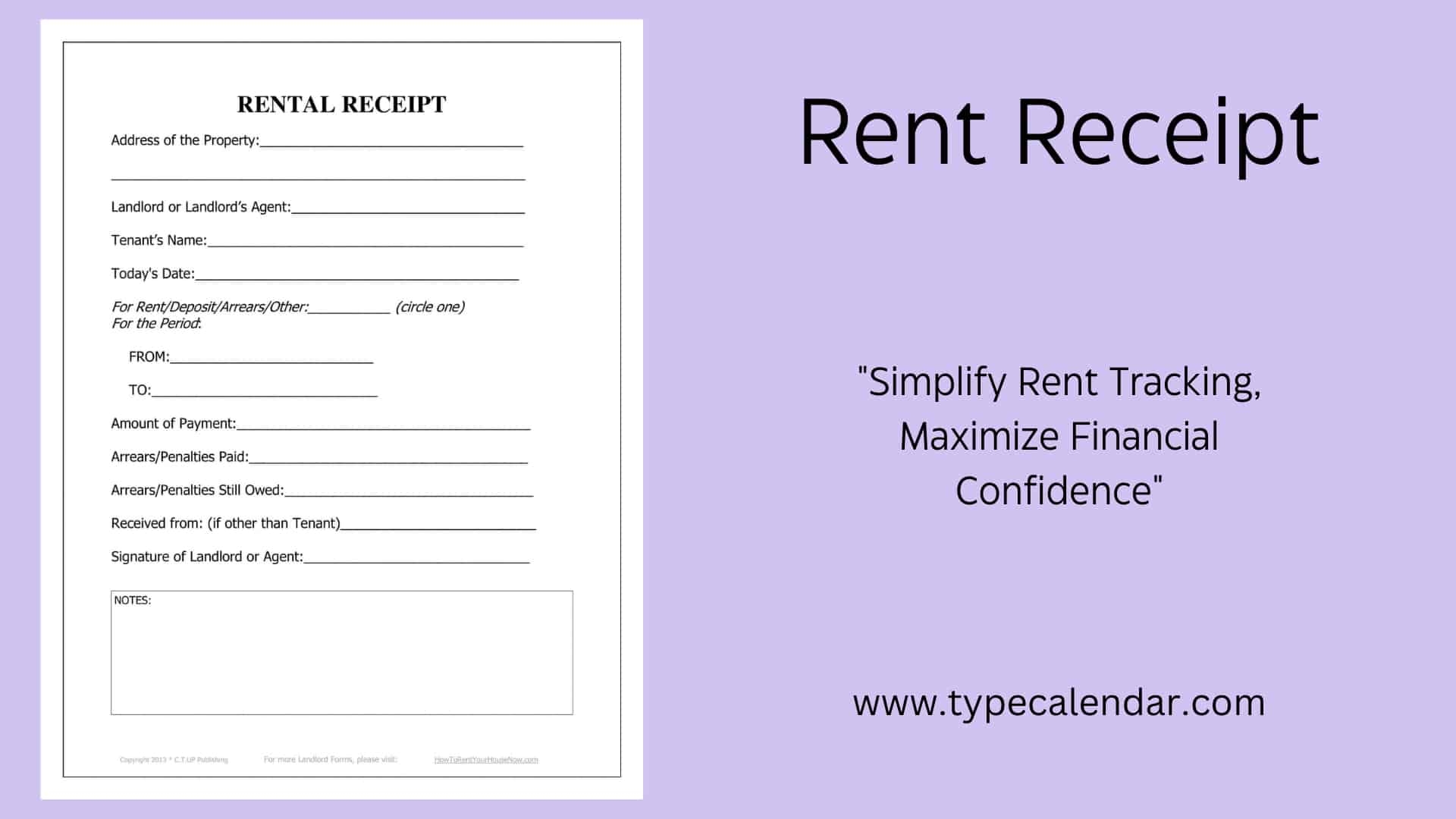 Rent Slip Template
