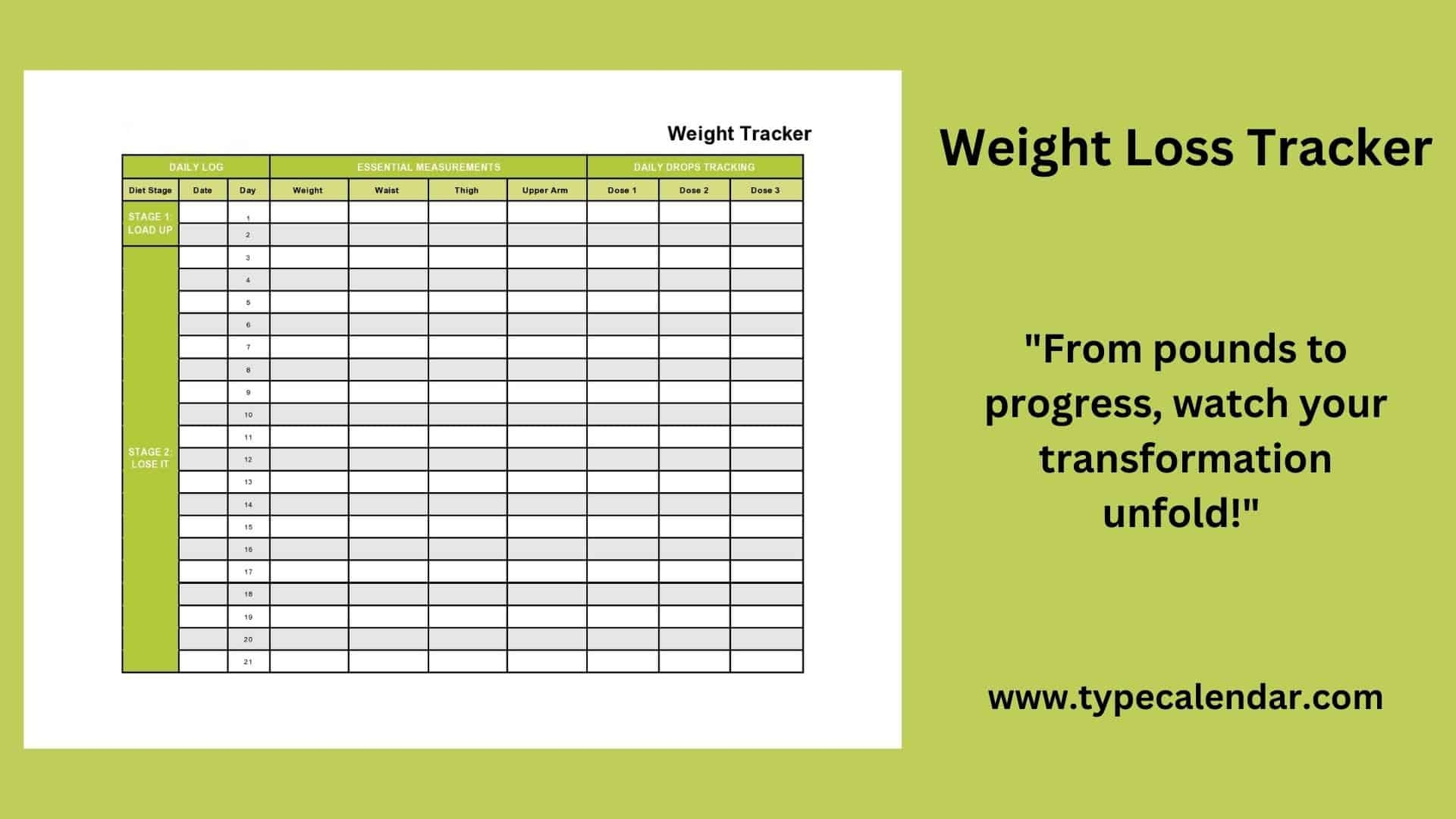 Scale Weight Slip Template