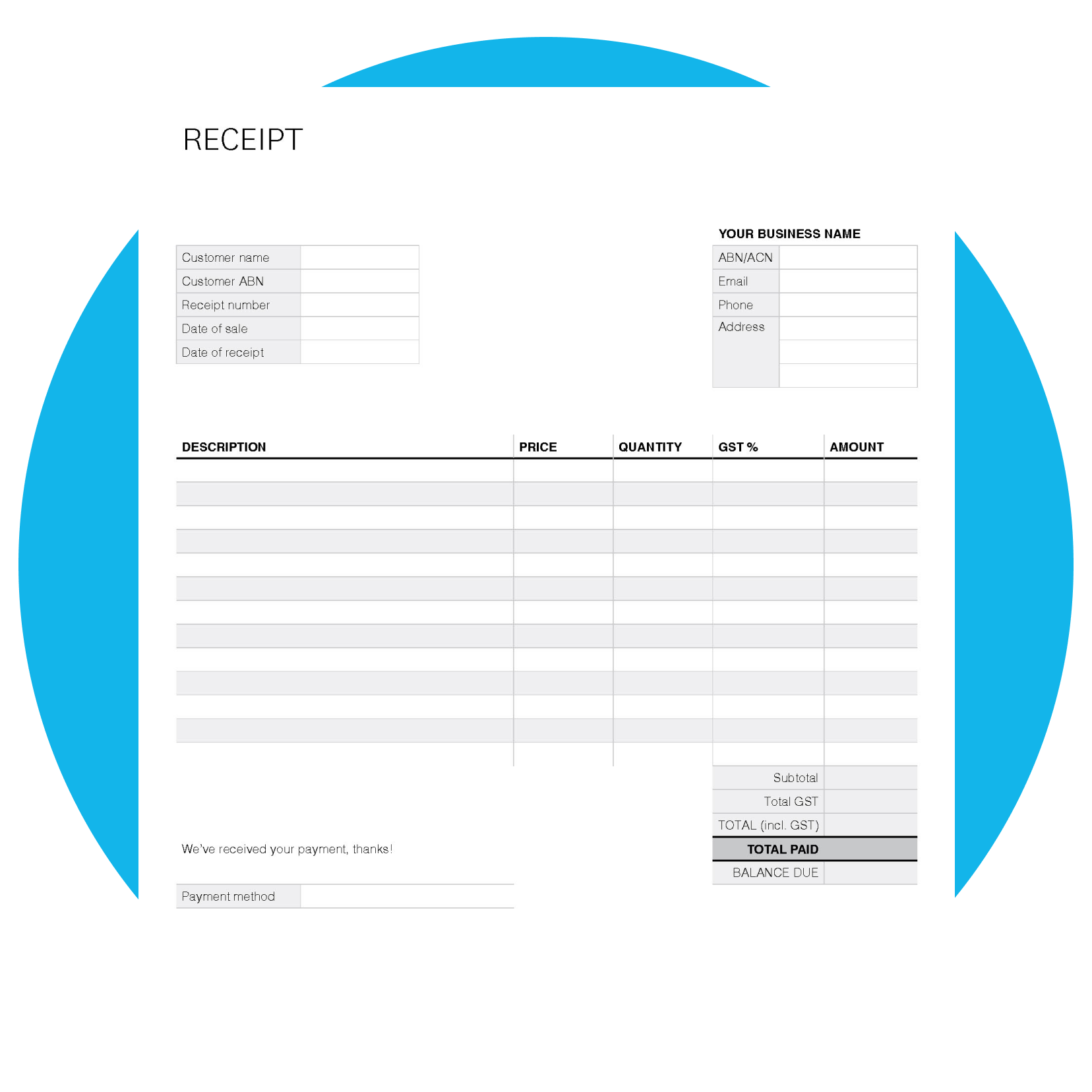 Till Slip Template