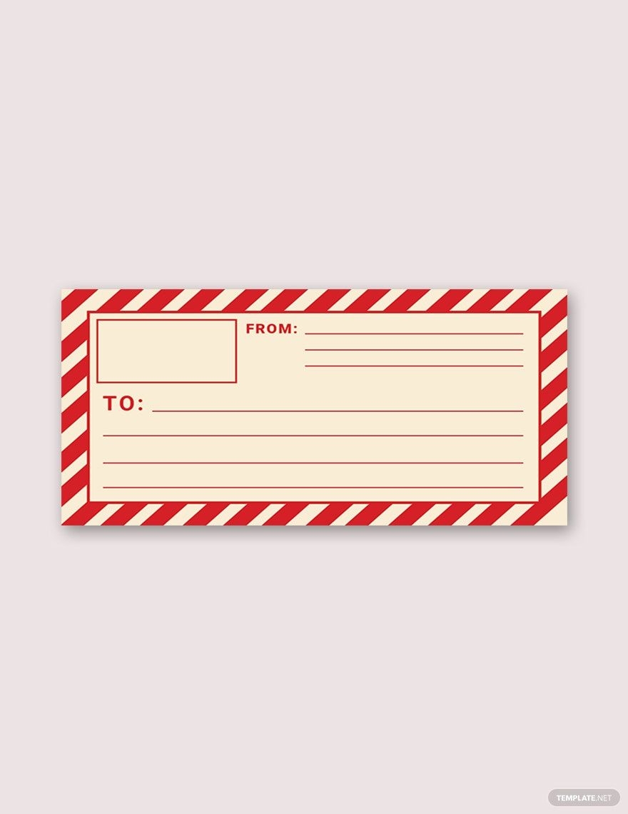 Address Slip Template