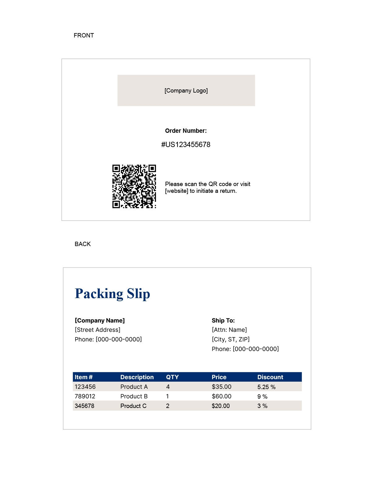 Free Streamlined Packing Slip Templates For 2024 Printables Cin7