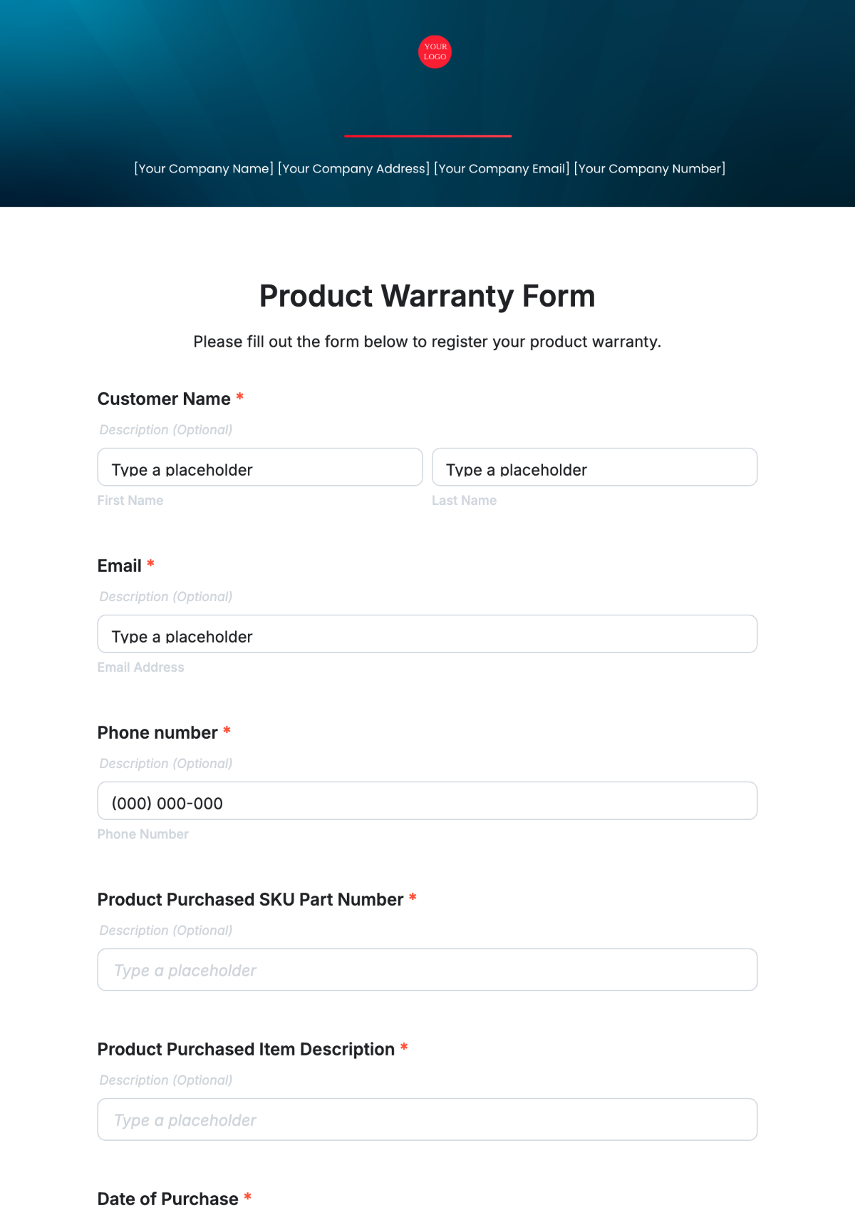 Free Warranty Templates To Edit Online U0026 Print