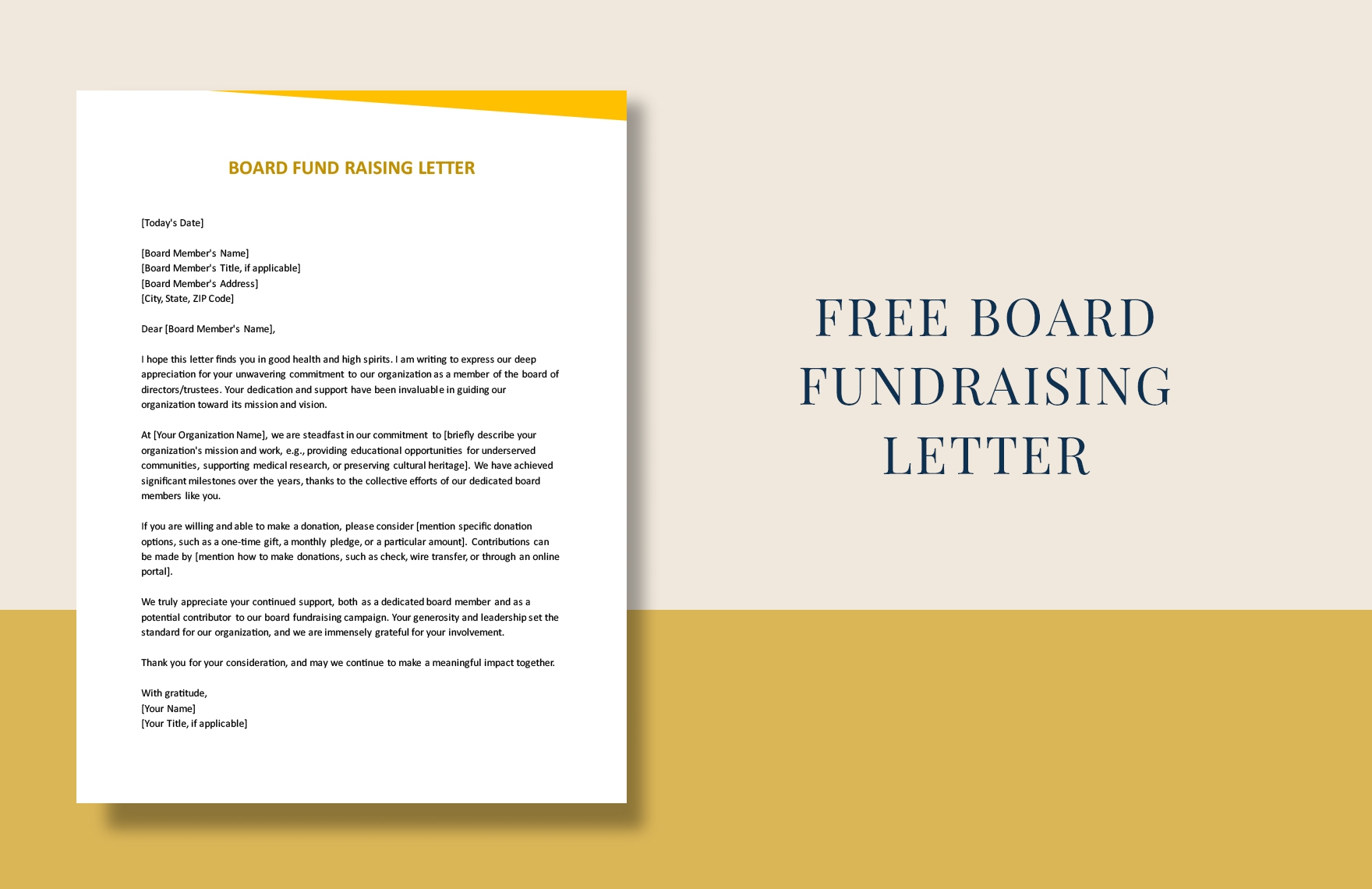Fundraising Permission Letter In Word Google Docs Download 
