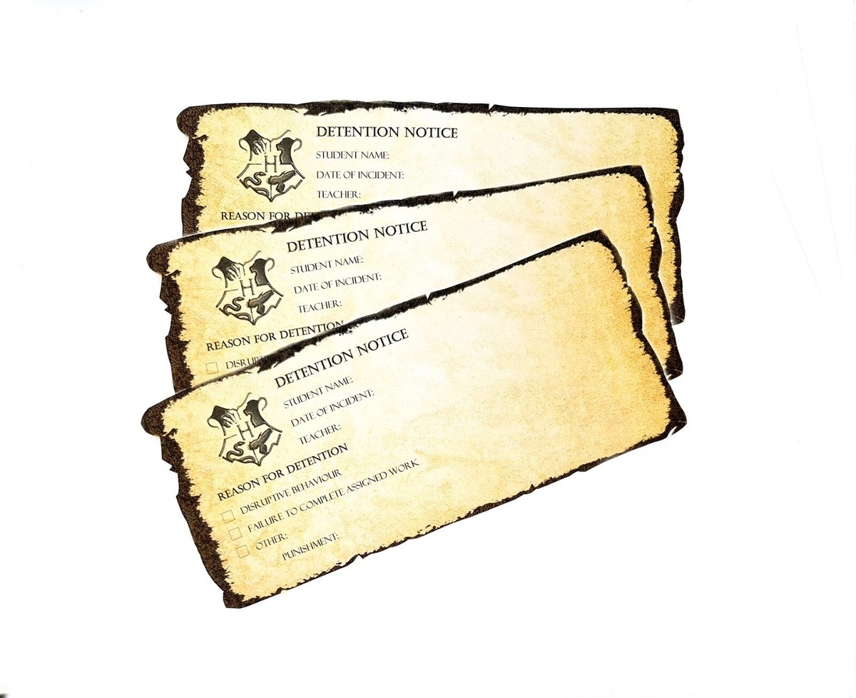 Hogwarts Detention Slips Harry Potter Hogwarts School Christmas Stocking Filler EBay UK