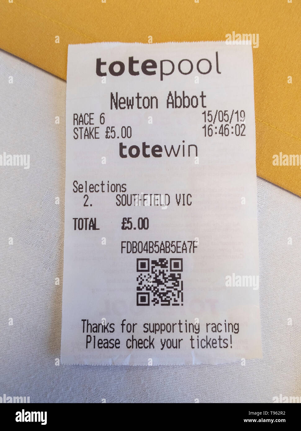 Blank Betting Slip Template