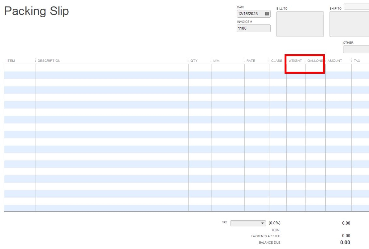 How Do I Create A Packing List Bill Of Lading In Quickbooks For Mac 2013