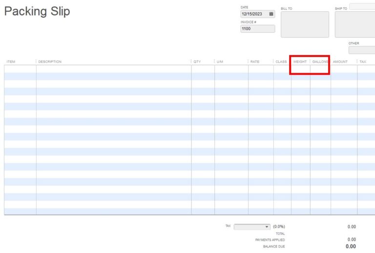 How Do I Create A Packing List Bill Of Lading In Quickbooks For Mac 2013 