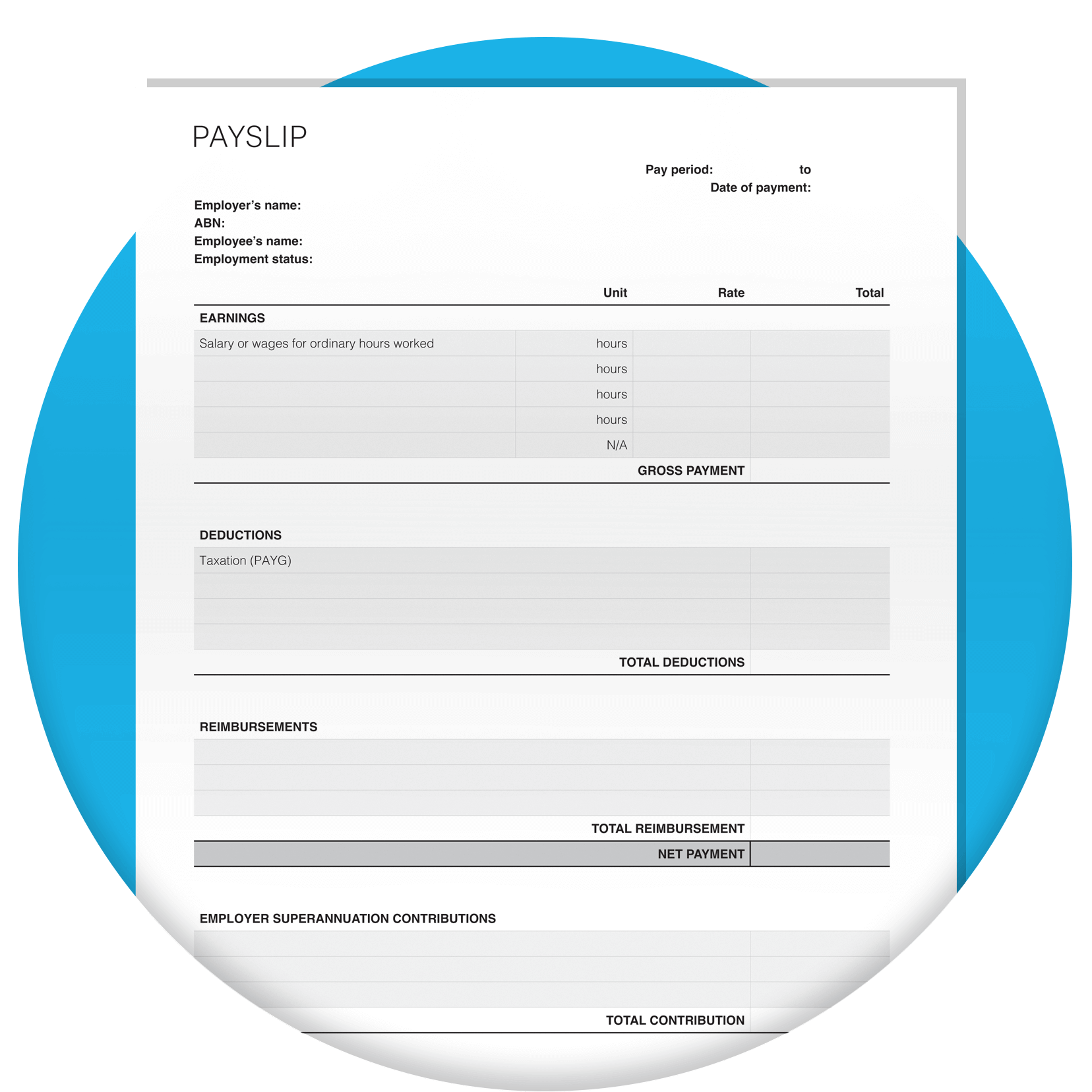 How To Create A Payslip Need A Free Template Download Here Xero AU