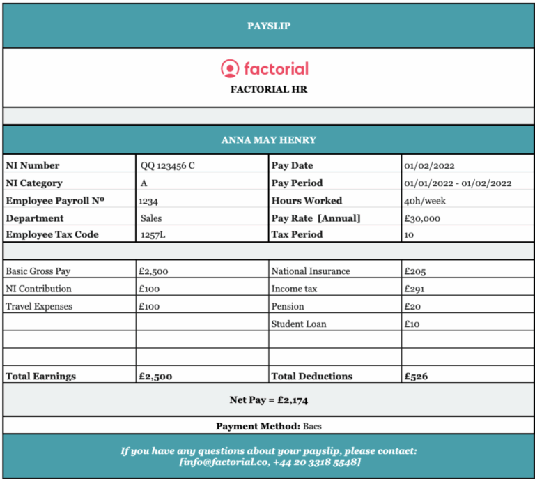 How To Create A UK Employee Payslip Excel Payslip Template 