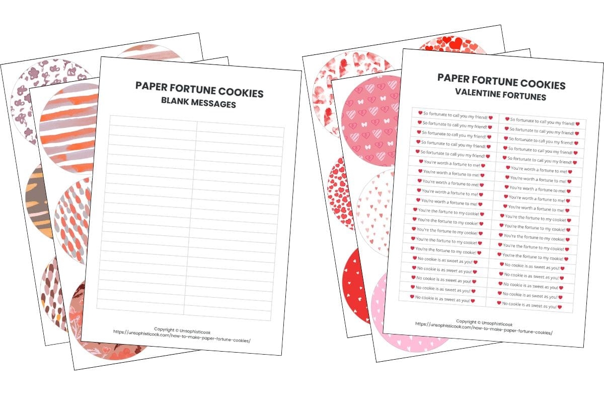 How To Make Origami Paper Fortune Cookies Printable Template 