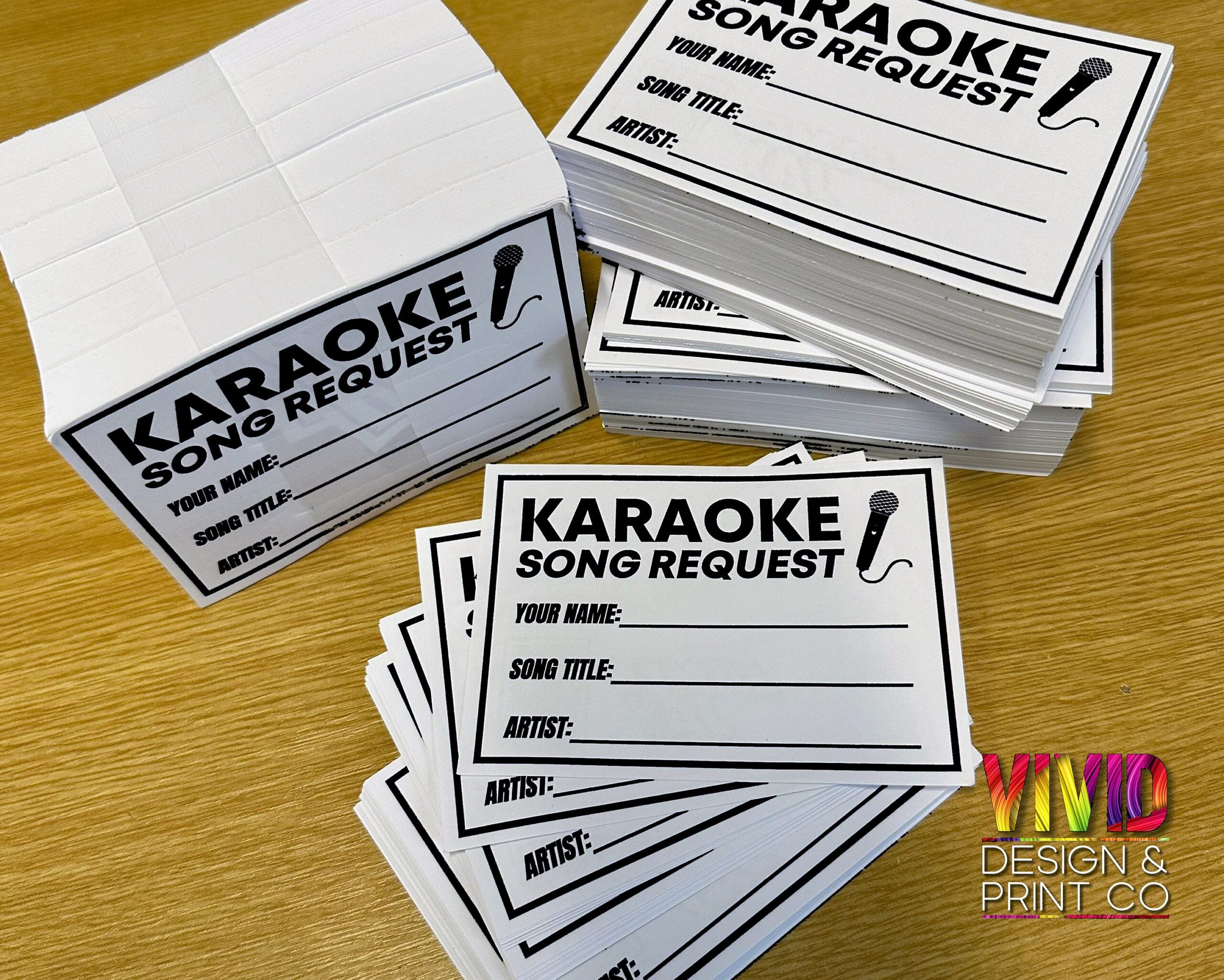 Karaoke Slips Print At Home Black White Digital Download 8 Per Page A4 Laser inkjet Great For Djs Karaoke Party s Professional Laser Etsy