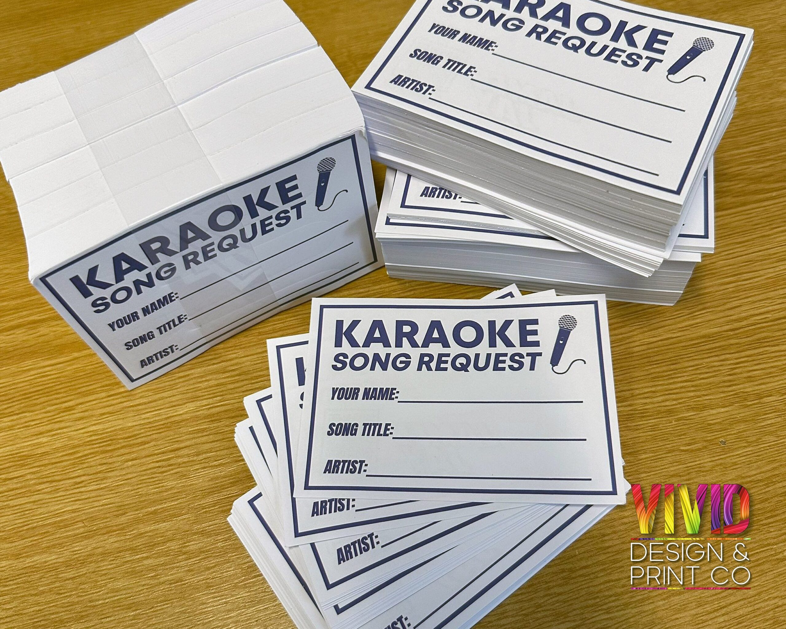 Karaoke Slips Print At Home Digital Download 8 Per Page A4 Laser inkjet Great For Djs Karaoke Party s Weddings Professional Looking Etsy