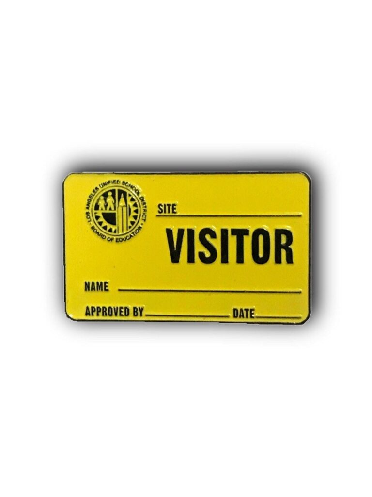 LAUSD Visitor Pass Etsy