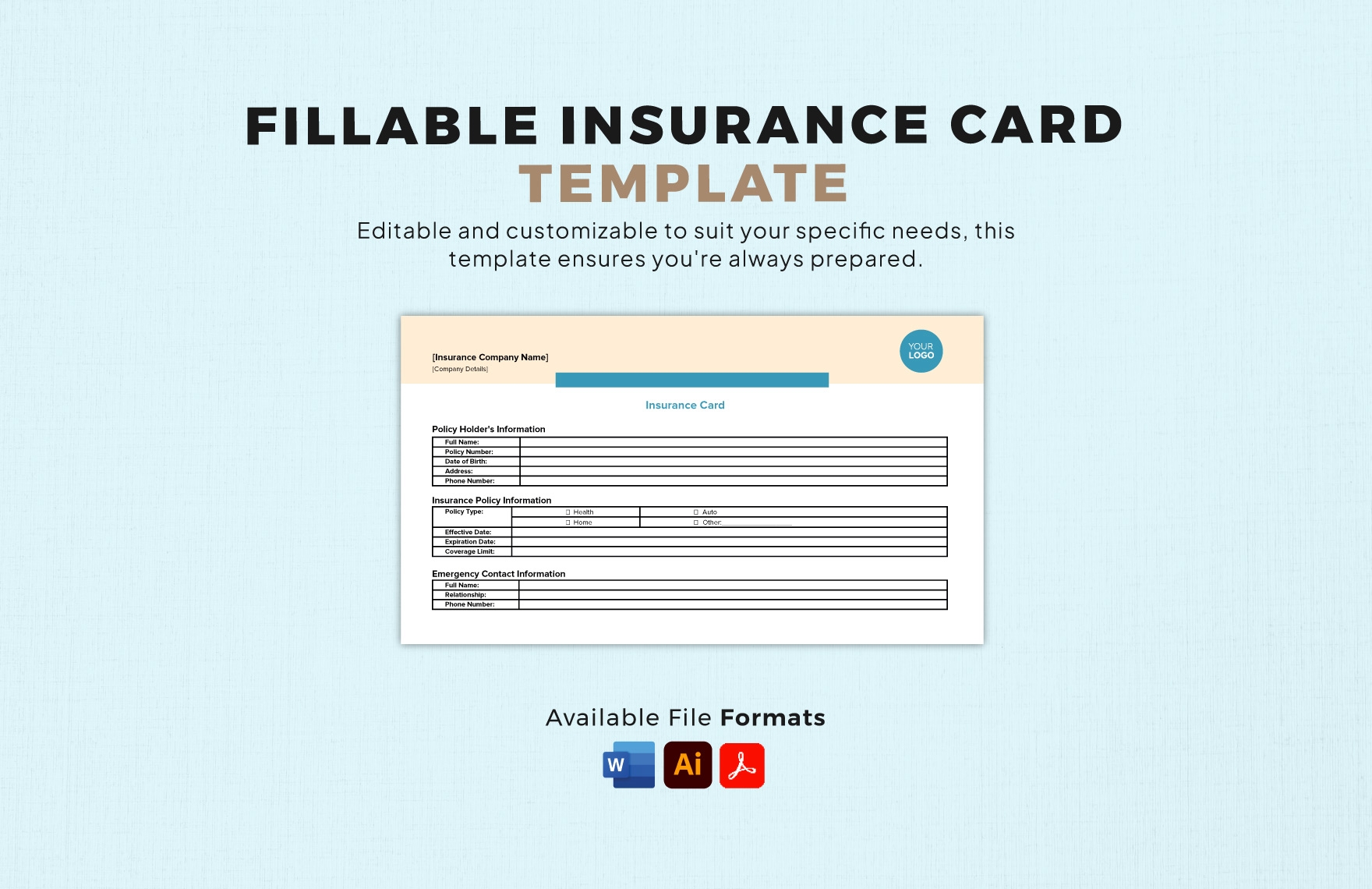 Fake Insurance Slip Template