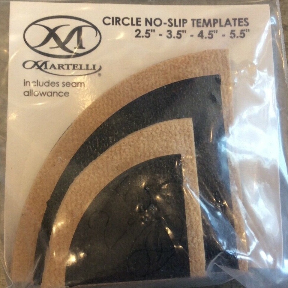 MARTELLI NOTIONS CTS 25 NO SLIP CIRCLE TEMPLATES 2 5