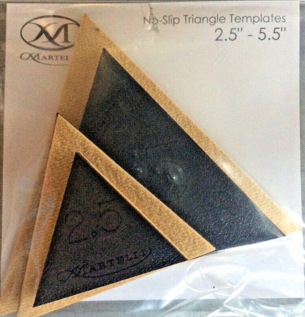 MARTELLI NOTIONS TTS 25 NO SLIP TRIANGLE TEMPLATES 2 5