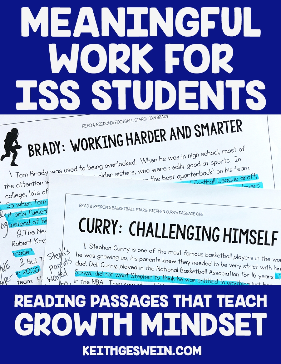 Meaningful Assignments For Students Serving In School Suspension 