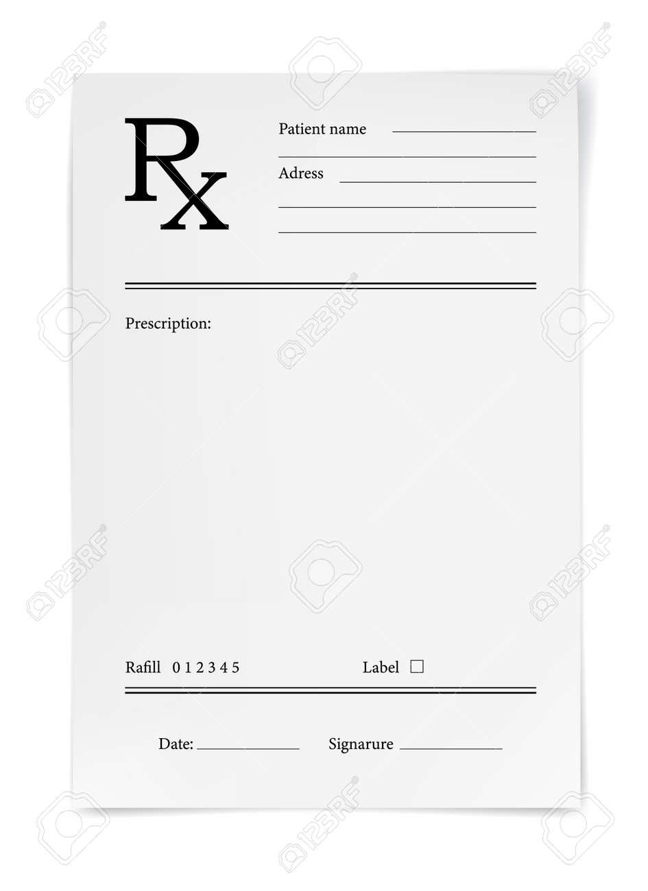 Prescription Slip Template