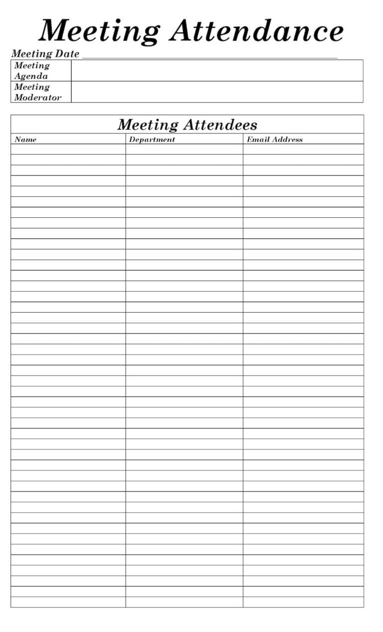 Meeting Sign In Sheet Editable Sign Up Form Template Printable Sign Up Page Layout Contact Information Spreadsheet Sign In Tracker Etsy