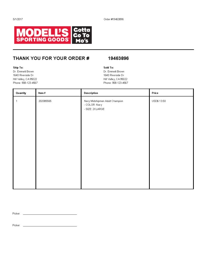 Buck Slip Template Word