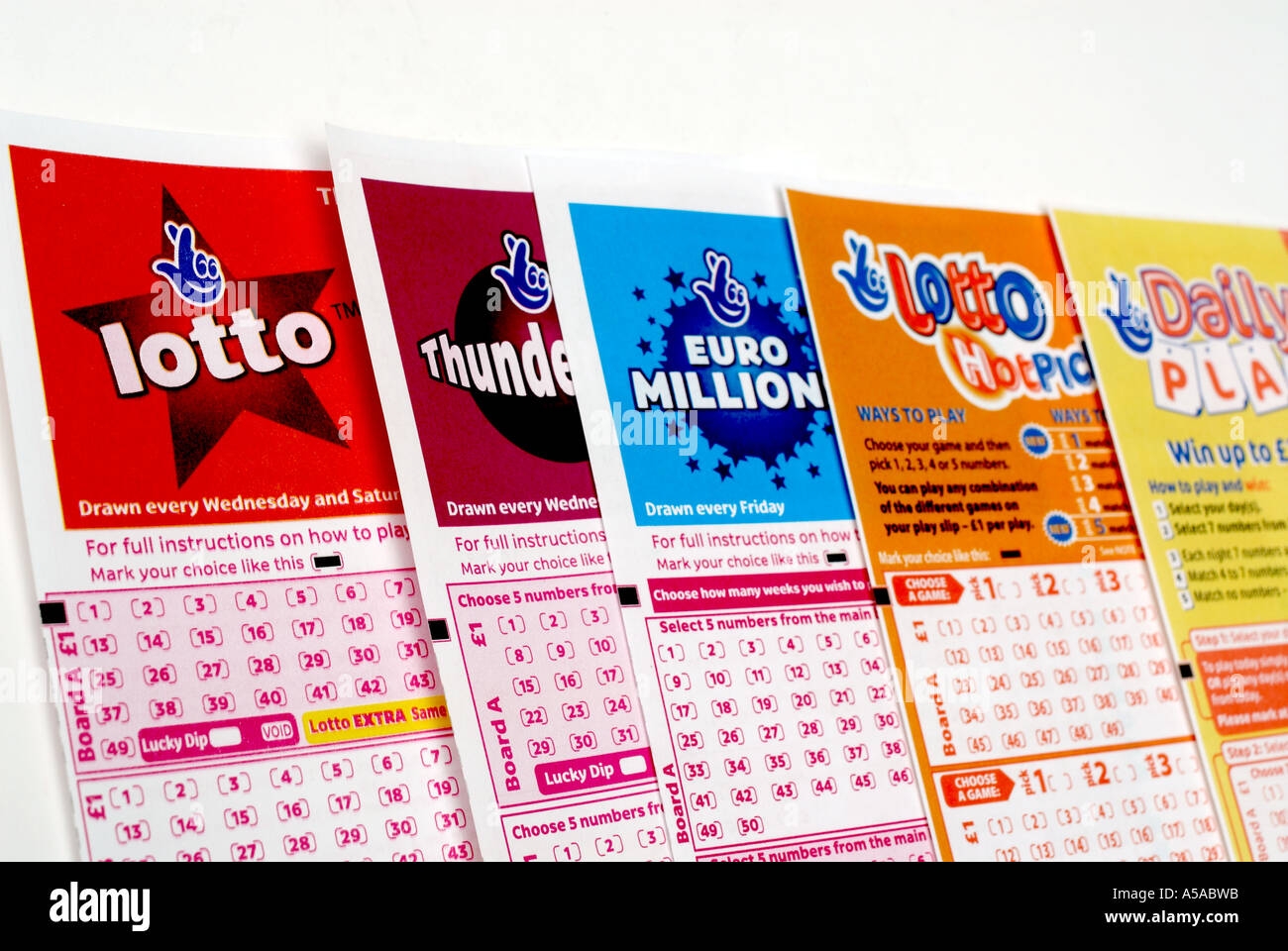 Lotto Play Slip Template