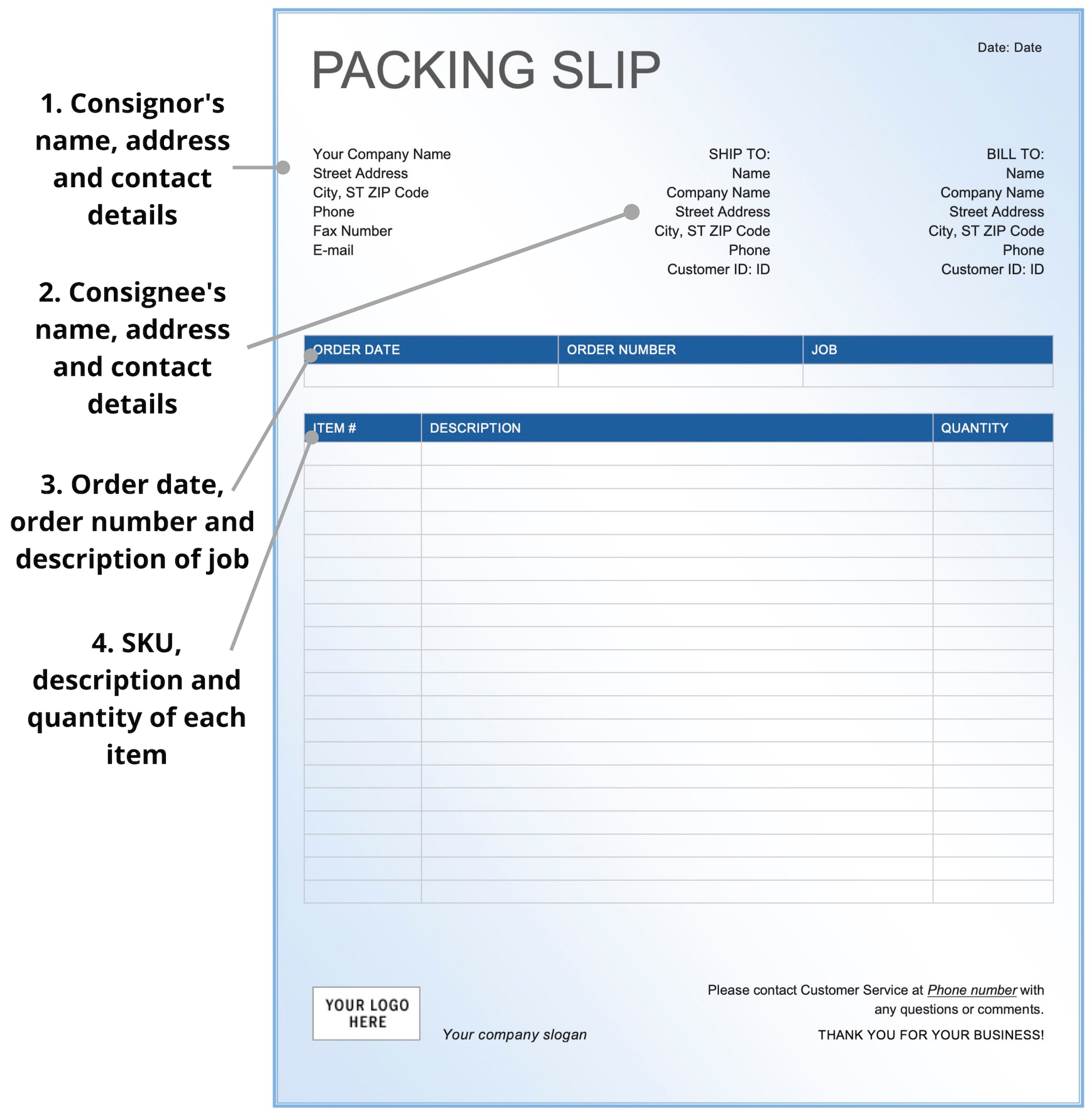 Packing Slip Definition U0026 Free Template Mu0026P International