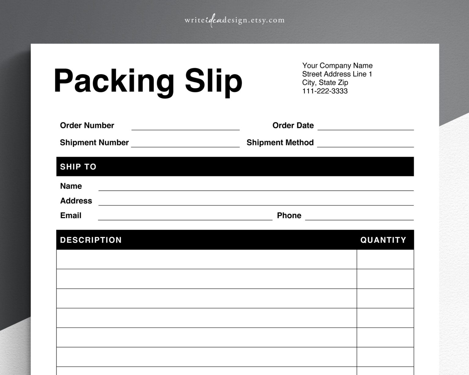 Compliment Slip Template Free Word - Printable Slip Templates