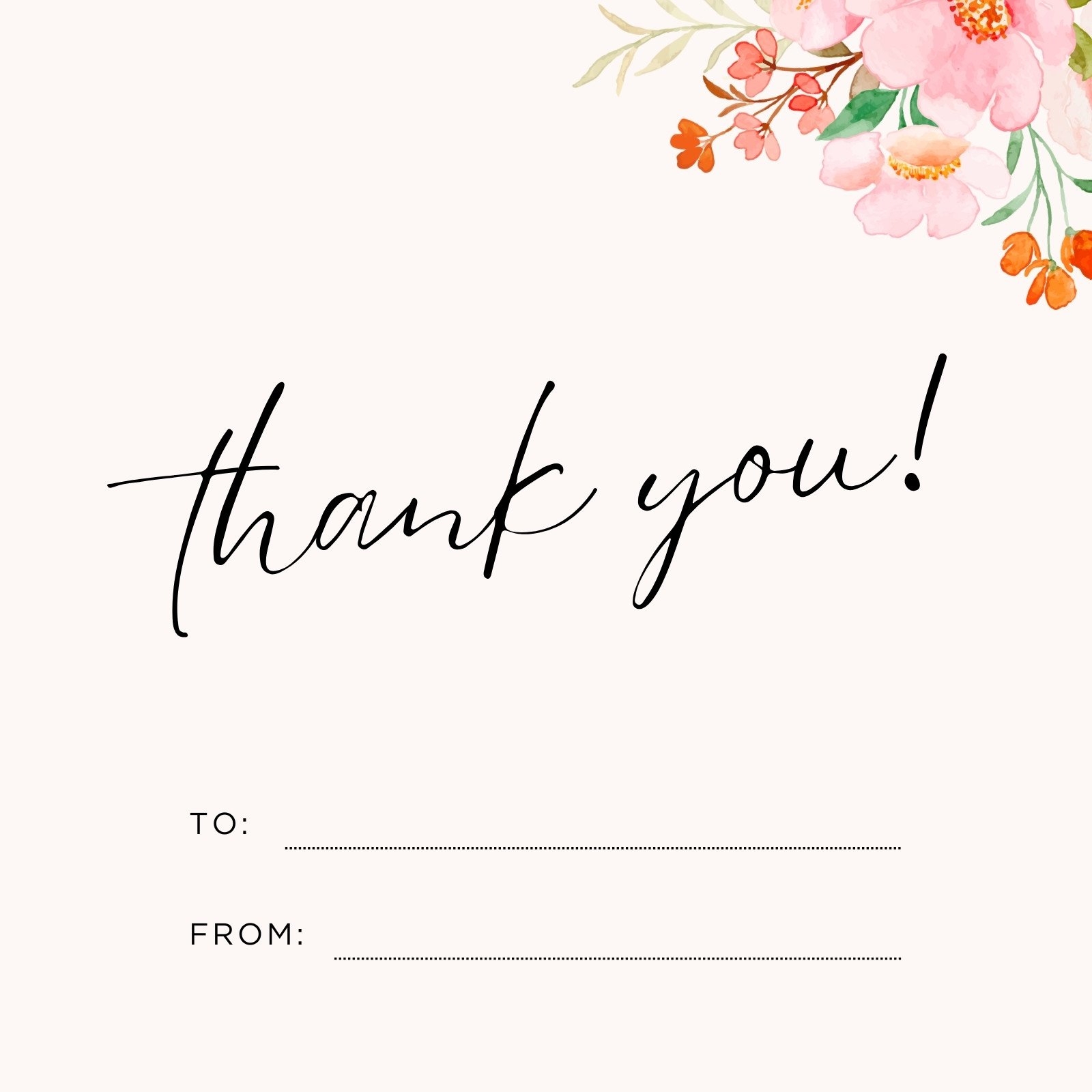 Page 5 Free And Customizable Thank You Templates