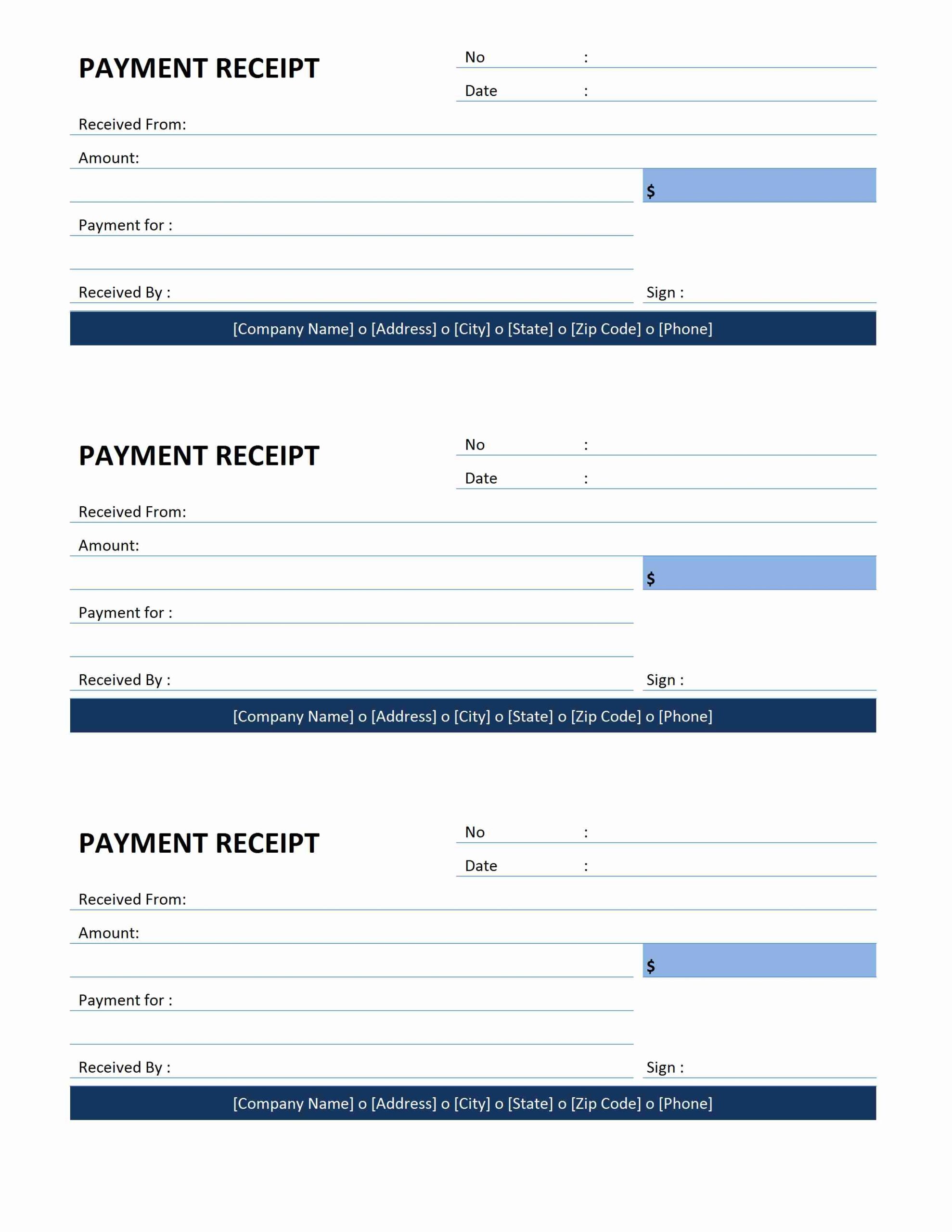 Payment Receipt