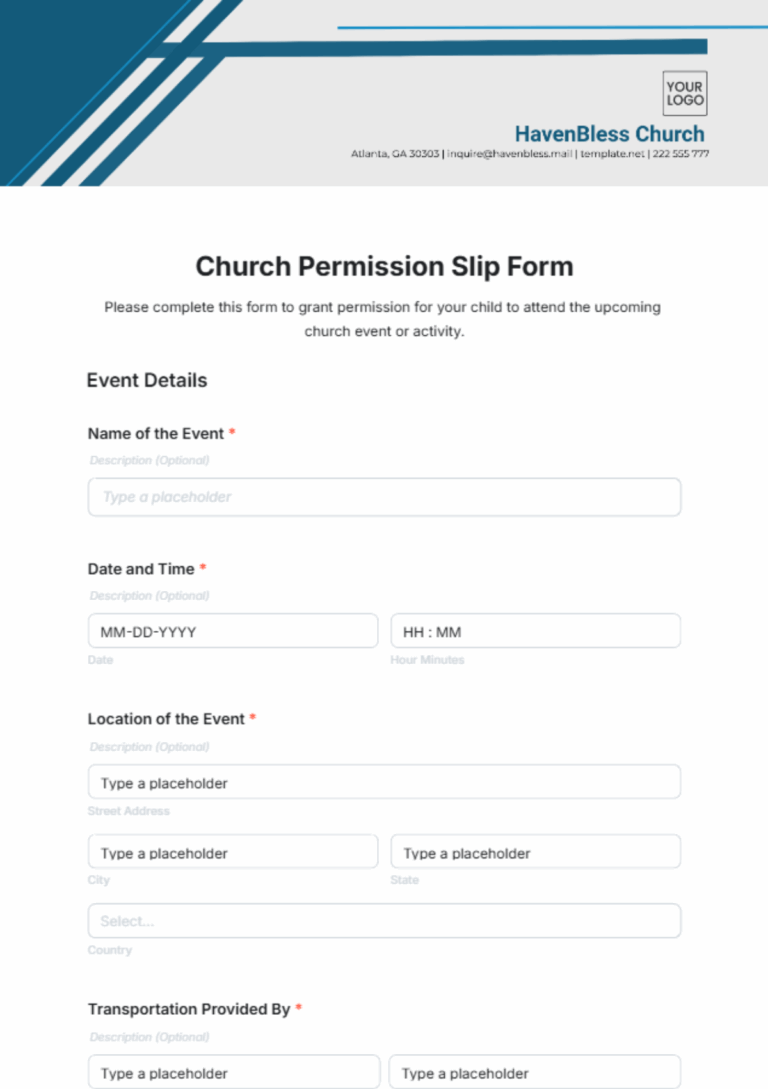 Permission Slip Templates 17 Free Word PDF Documents Download