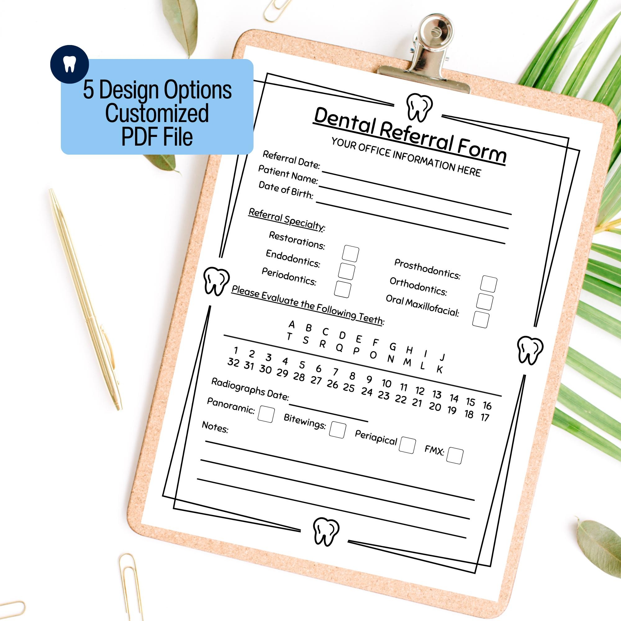 Dental Referral Slip Template