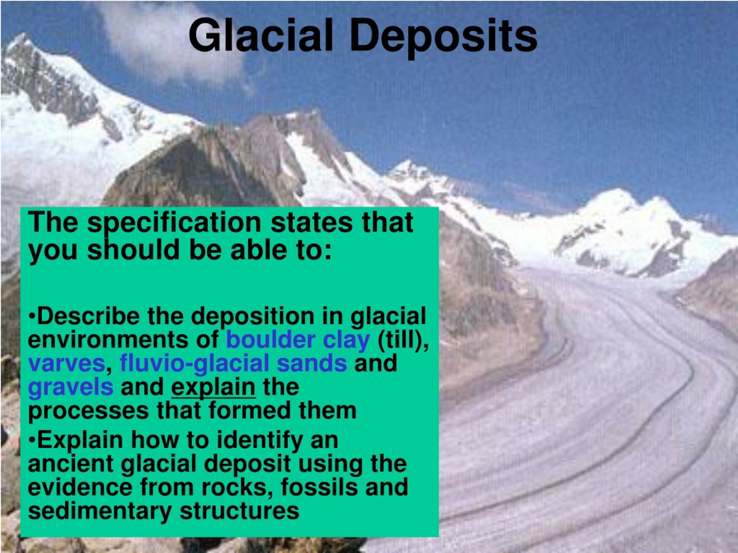 PPT Glacial Deposits PowerPoint Presentation Free Download ID 668944