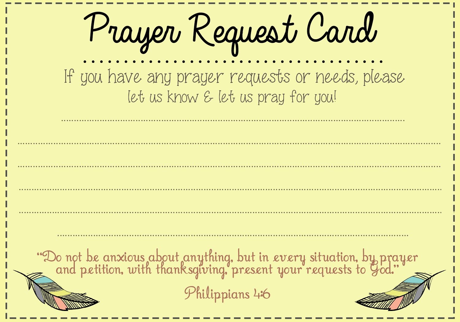 Prayer Request Card Template Press Release Template